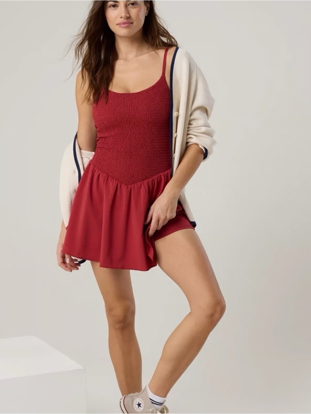 OFFLINE By Aerie Real Me Smocked Flowy Dress
